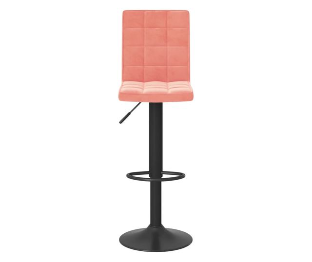 Barski stoli, 2 kosa, roza, žamet