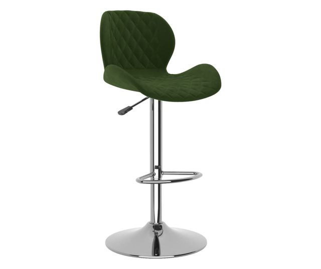 Barski stoli, 2 kosa, temno zelena, žamet