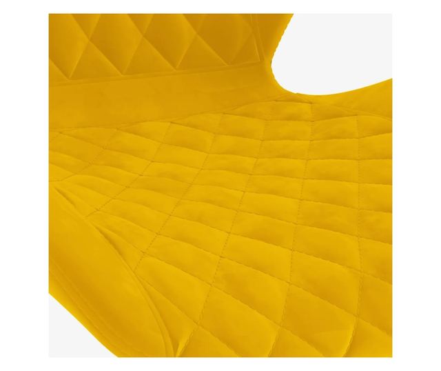 Barski stoli, 2 kosa, gorčično rumena, žamet