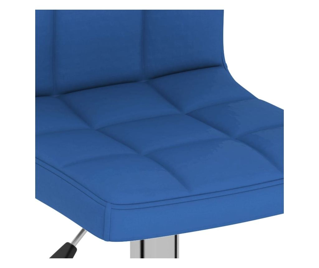 Barski stol, moder, tekstilni material - 7