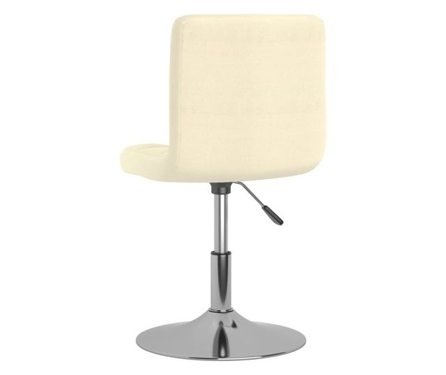 Vrtljiv barski stol, krem barva, blago