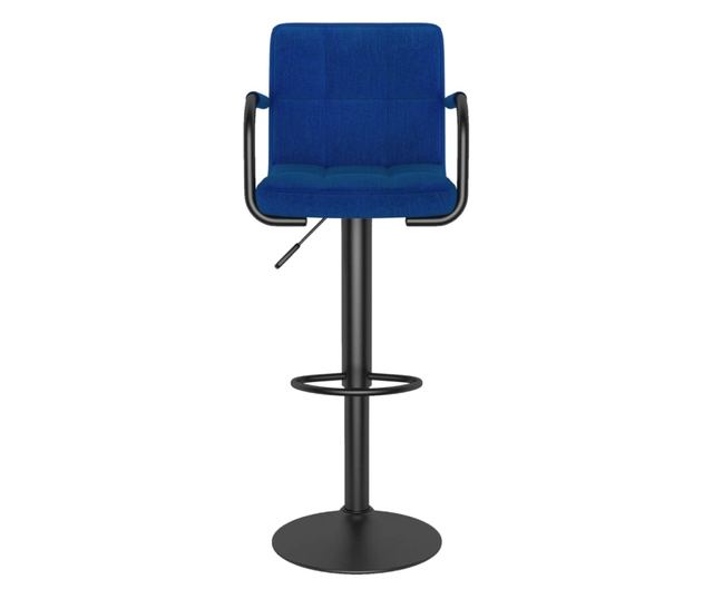 Barski stol, moder, tekstilni material