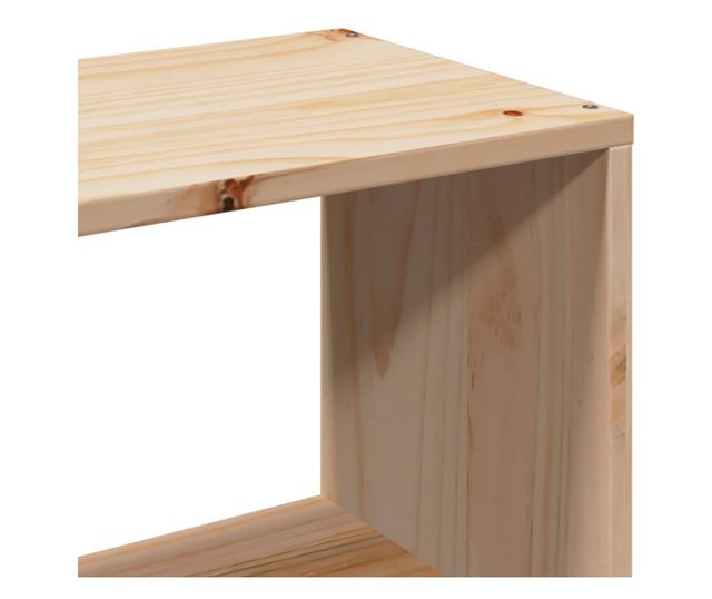 tömör fenyőfa fejtámla tárolóval 100 cm