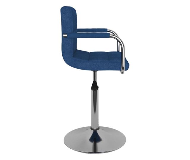 Barski stol, moder, tekstilni material