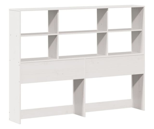 fehér tömör fenyőfa fejtámla tárolóval 160 cm