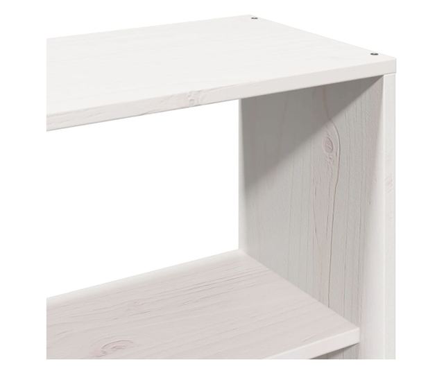 fehér tömör fenyőfa fejtámla tárolóval 160 cm