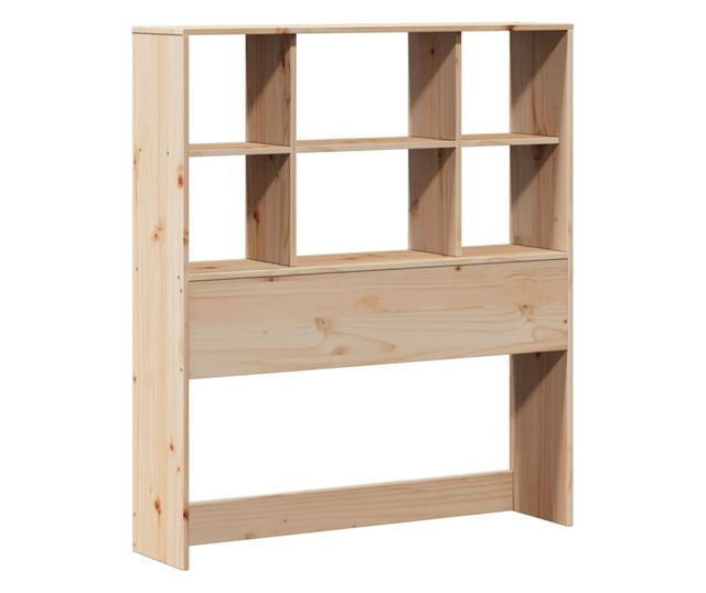 tömör fenyőfa fejtámla tárolóval 100 cm