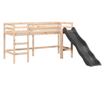 tömör fenyőfa gyerek galériaágy matrac nélkül 80 x 200 cm thumbnail 3
