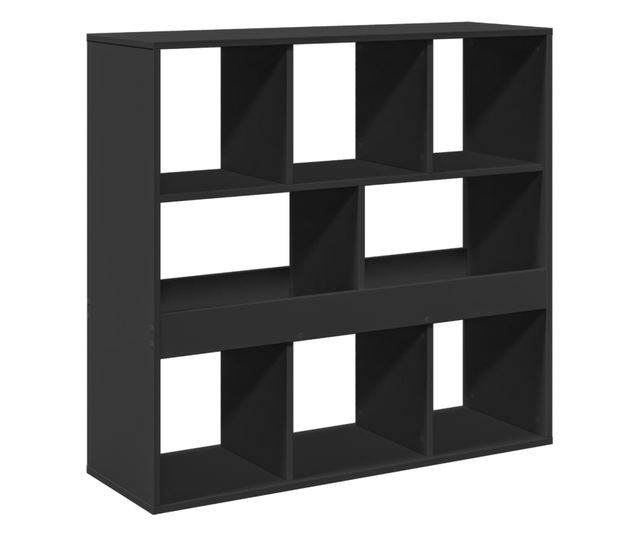 fekete térelválasztó könyvszekrény 100 x 33 x 94,5 cm