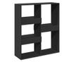 fekete térelválasztó könyvszekrény 100 x 33 x 115 cm thumbnail 2