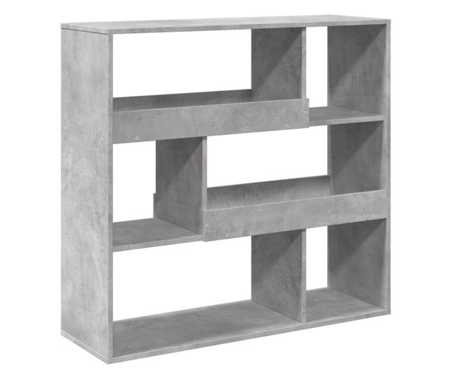 betonszürke térelválasztó könyvszekrény 100 x 33 x 94,5 cm