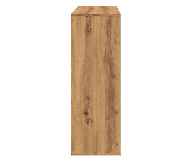 kézműves tölgy színű könyvszekrény/térelválasztó 100x33x94,5 cm