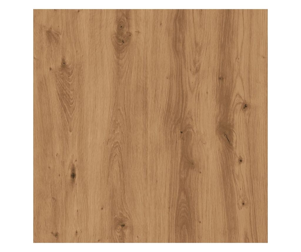 kézműves tölgy színű szerelt fa tálalószekrény 70x41x75 cm - 9