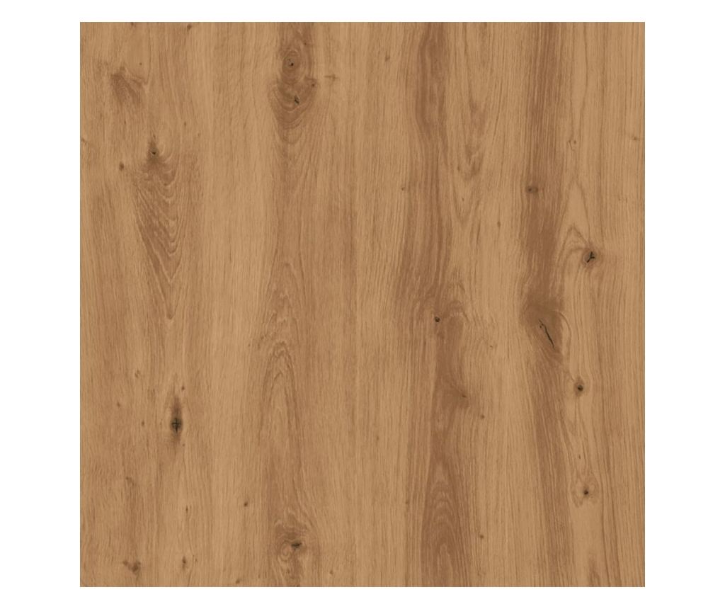 kézműves tölgy színű szerelt fa kisszekrény 50 x 50 x 35 cm - 8