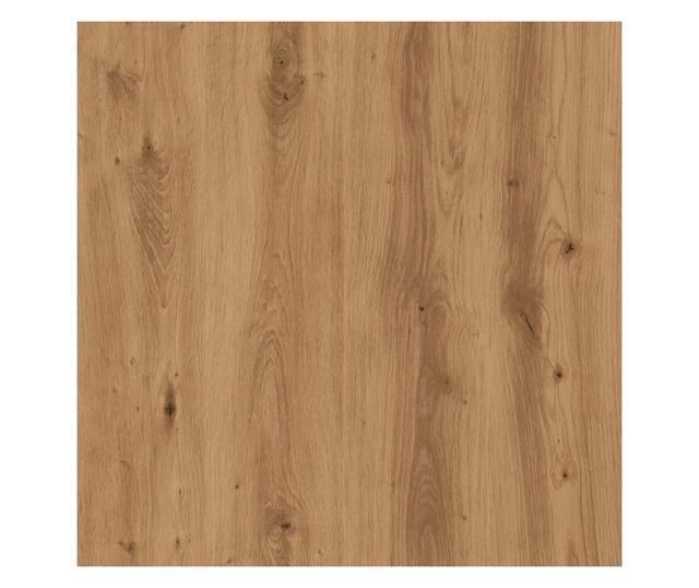 kézműves tölgy színű szerelt fa bárasztal 51 x 50 x 103,5 cm