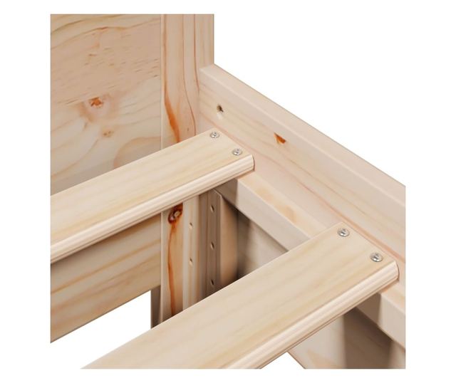 tömör fenyőfa ágy matrac nélkül 75 x 190 cm