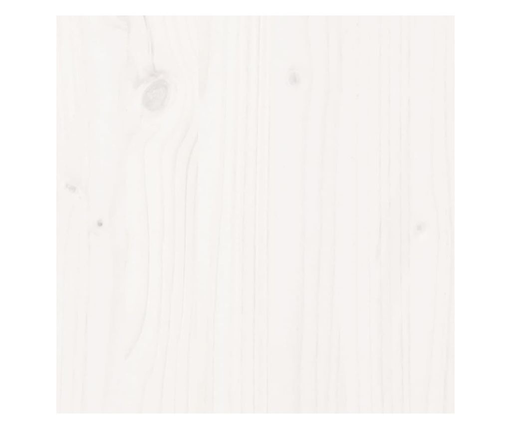 fehér tömör fenyőfa ágy matrac nélkül 150 x 200 cm - 8