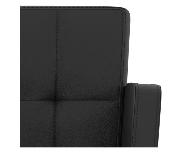 Barski stoli, 2 kosa, črno, umetno usnje