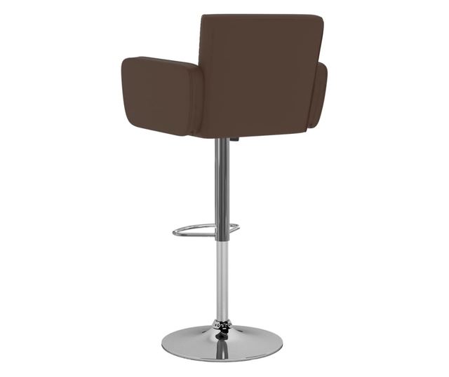 Barski stoli, 2 kosa, rjavo umetno usnje