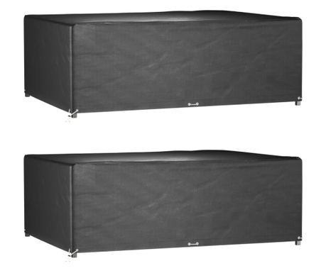 Navlake za vrtni namještaj, 2 kom, 12 ušica 230x165x80cm, pravokutne