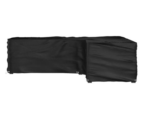 Husá na záhradný nábytok v tvare L 16 okien, 250x250x70 cm