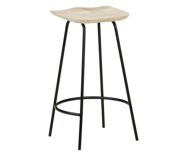 Barski stoli, 4 kosi, trden mangov les