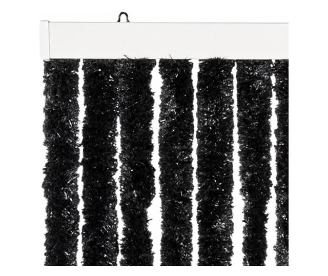 antracitszürke zsenília rovarfüggöny 100 x 230 cm