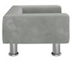 Dječja sofa, svijetlosiva, 50x40x26,5 cm, baršun