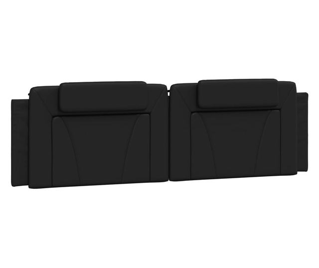 fekete műbőr fejtámla párna 180 cm