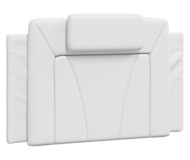 Легло с матрак, бяло, 90x190 см изкуствена кожа