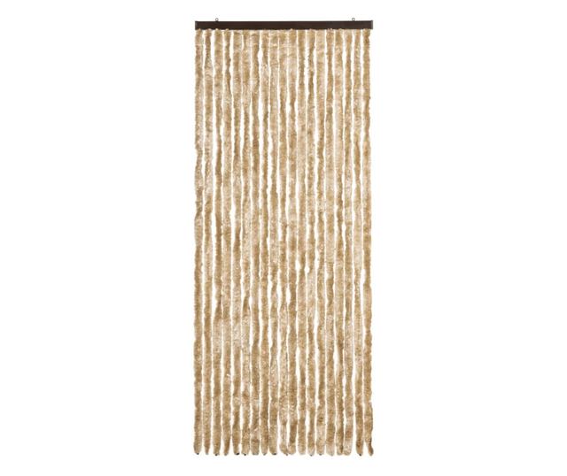 Завеса против насекоми, бежова, 56x200 см, шенил