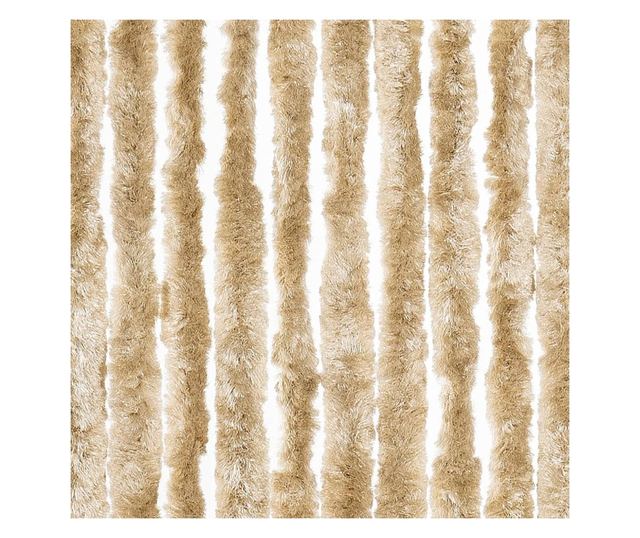 Завеса против насекоми, бежова, 56x200 см, шенил