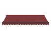 Ръчно прибираща се тента, бордо, 450x350 см