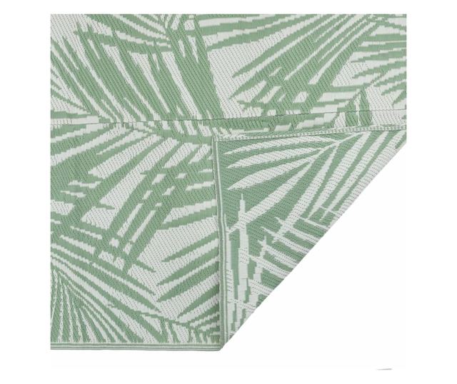 Килим за открито, зелен, 80x250 см, PP