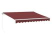 Ръчно прибираща се тента, бордо, 300x250 см