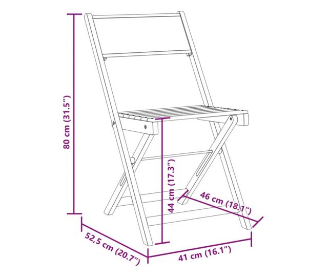 Сгъваеми градински столове 4 бр синьо-бял плат и дърво масив