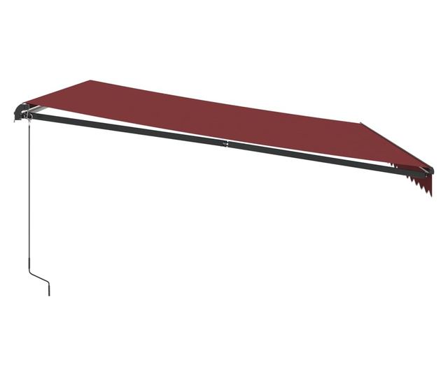 Ръчно прибираща се тента, бордо, 450x350 см