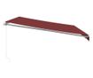 Ръчно прибираща се тента, бордо, 500x350 см