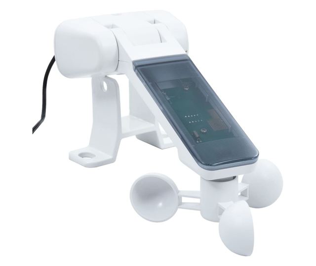 Автоматично прибираща се тента с LED, кафява, 400x350 см