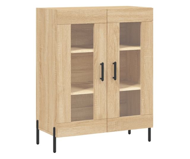 Висок шкаф, дъб сонома, 69,5x34x180 см, инженерно дърво