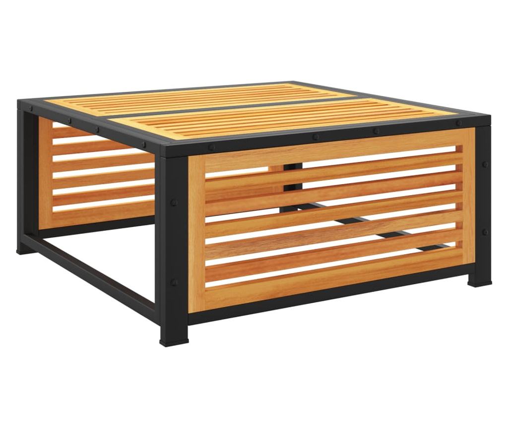 Градински диван с възглавници, 6 части, масив акация - 7