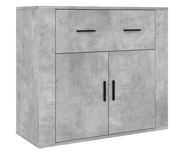 Висок шкаф, бетонно сив, инженерно дърво