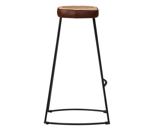 Barski stoli, 2 kosa, temno rjava, 44x37,5x78 cm