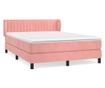 Боксспринг легло с матрак, розово, 140x200 см, кадифе thumbnail 2
