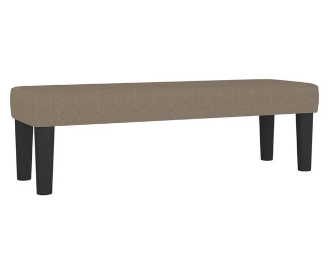 Боксспринг легло с матрак, таупе сиво, 200x200 см, текстил