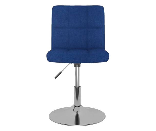 Zakretne kuhinjske stolice, 6 kom., plave, tekstil
