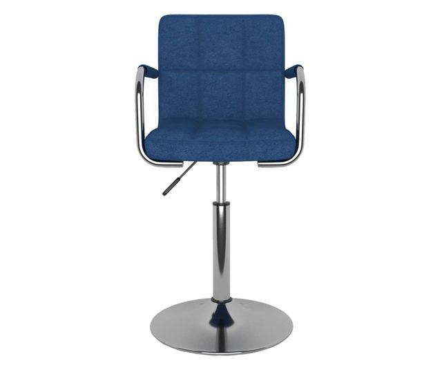 Barski stol, moder, tekstilni material