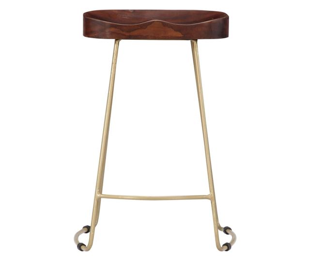 Scaune De Bar Gavin, 2 Buc., Lemn Masiv De Mango