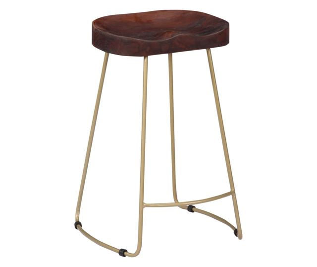 Scaune De Bar Gavin, 2 Buc., Lemn Masiv De Mango