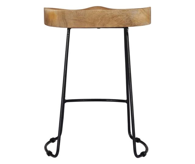 Scaune De Bar Gavin, 2 Buc., Lemn Masiv De Mango